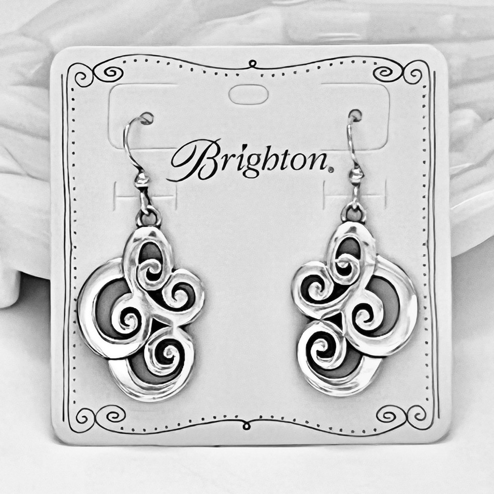 Brighton Silver Swirl Earrings